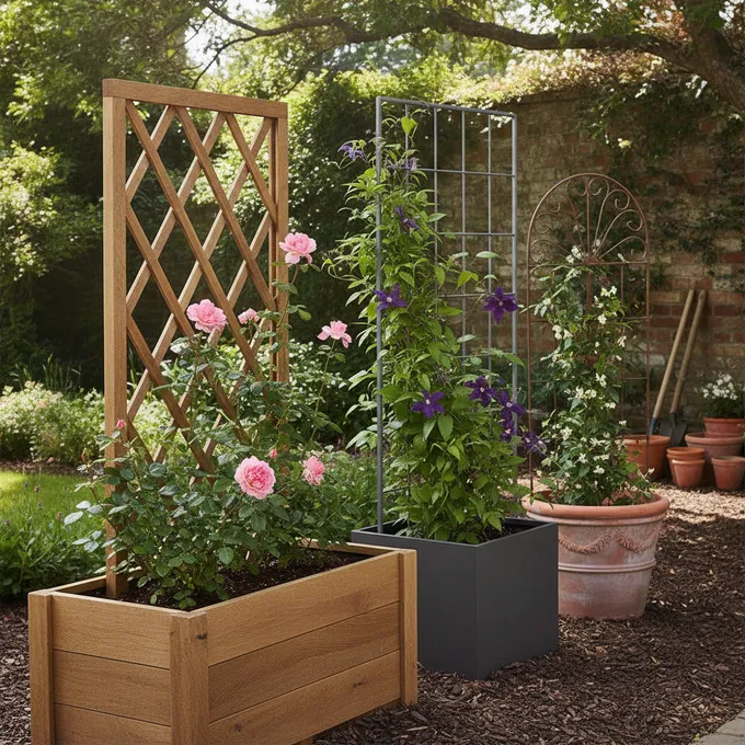 Jardinière avec treillis : notre sélection